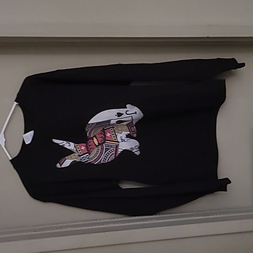 Threadless Jackrabbit Black Sweatshirt Medium Nwot - image 1